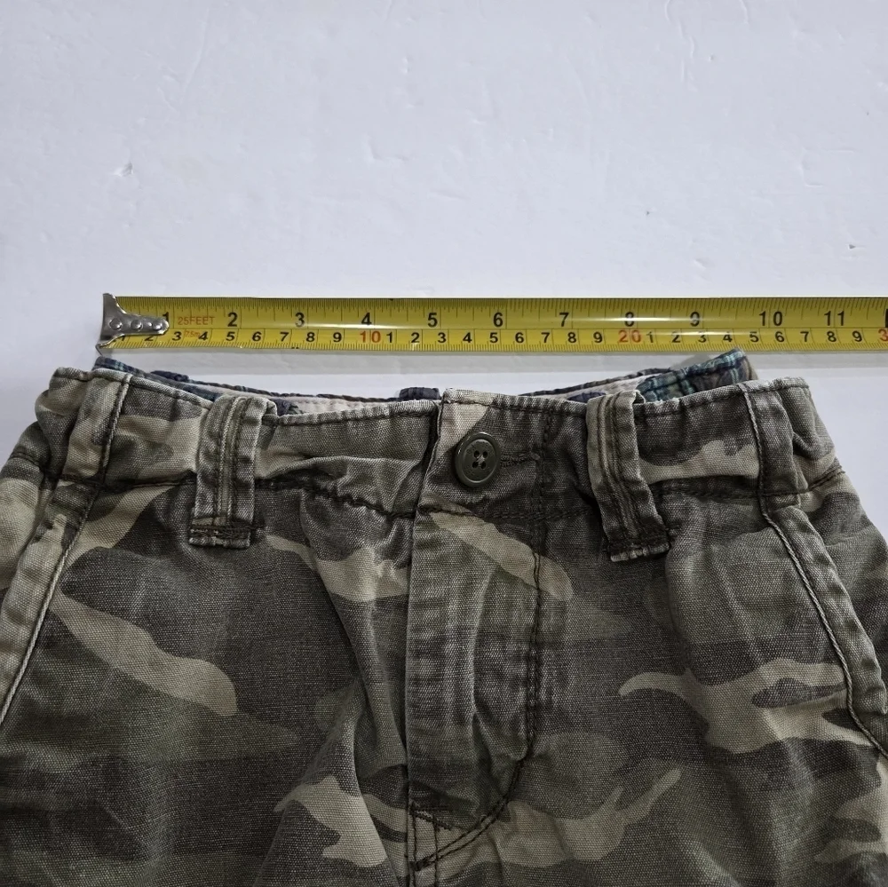 GAP Kids Camouflage and Plaid Cargo Shorts Set Of 2